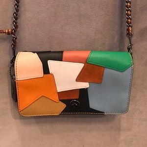 Coach Dinky Patchwork Leather Crossbody
